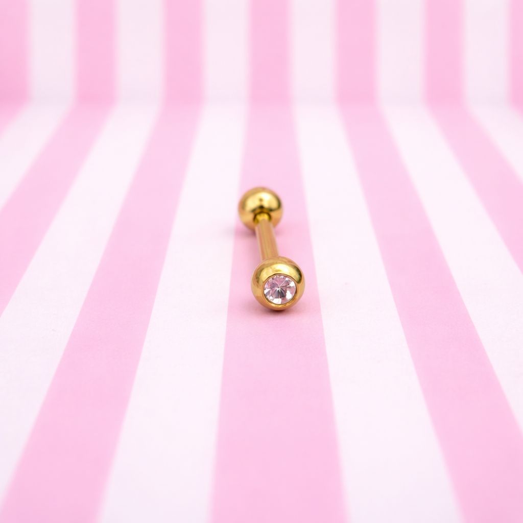 Lia Piercing – Ohrpiercing aus Edelstahl mit Strasssteinen – Dezent und strahlend