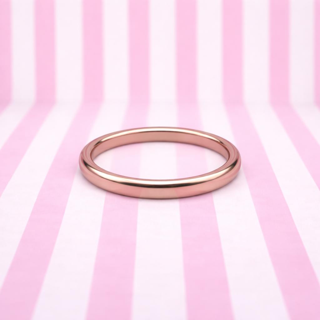 Élora Ring – 4 mm Titanstahl-Ehering – Eleganz für jeden Tag