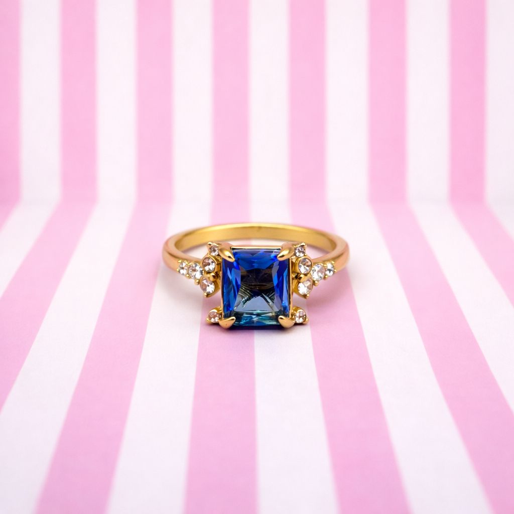 Layna Ring - Set of two rings with timeless elegance and zirconium