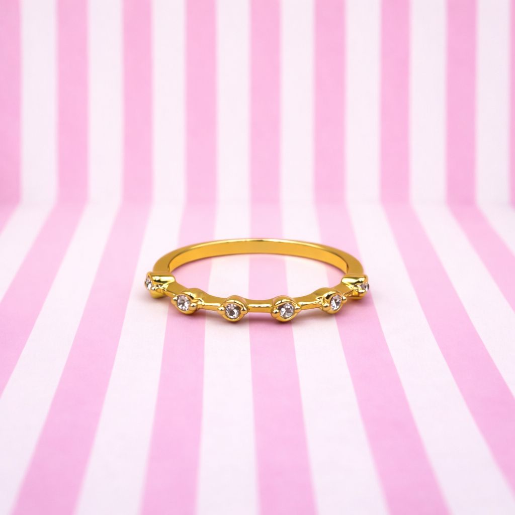 Layna Ring - Set of two rings with timeless elegance and zirconium