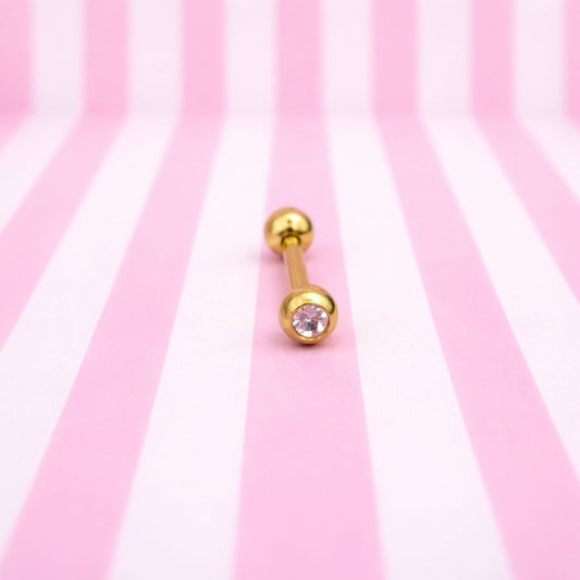 Lia Piercing – Ohrpiercing aus Edelstahl mit Strasssteinen – Dezent und strahlend