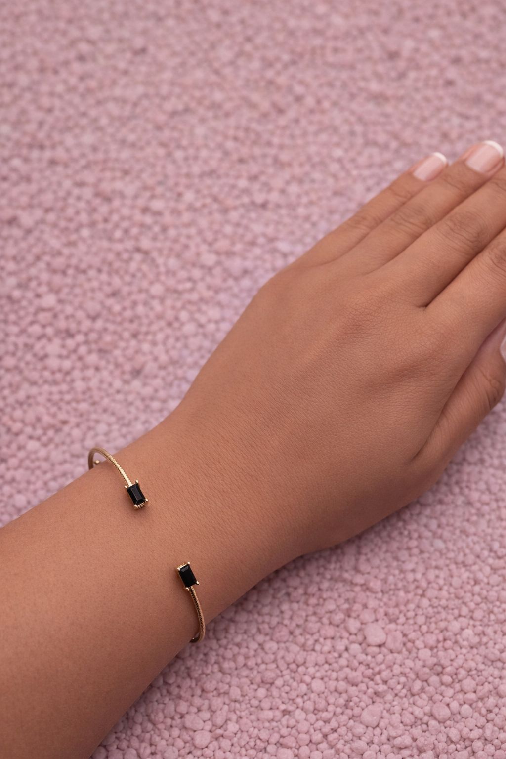 Lou Bracelet - Adjustable Gold-Plated Stainless Steel Thin Cuff Bracelet